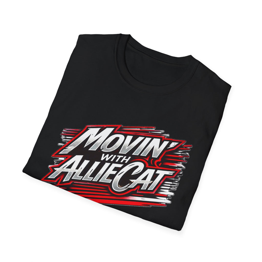 Movin' with Allie Cat T-Shirt — Retro Racing Graphic Tee