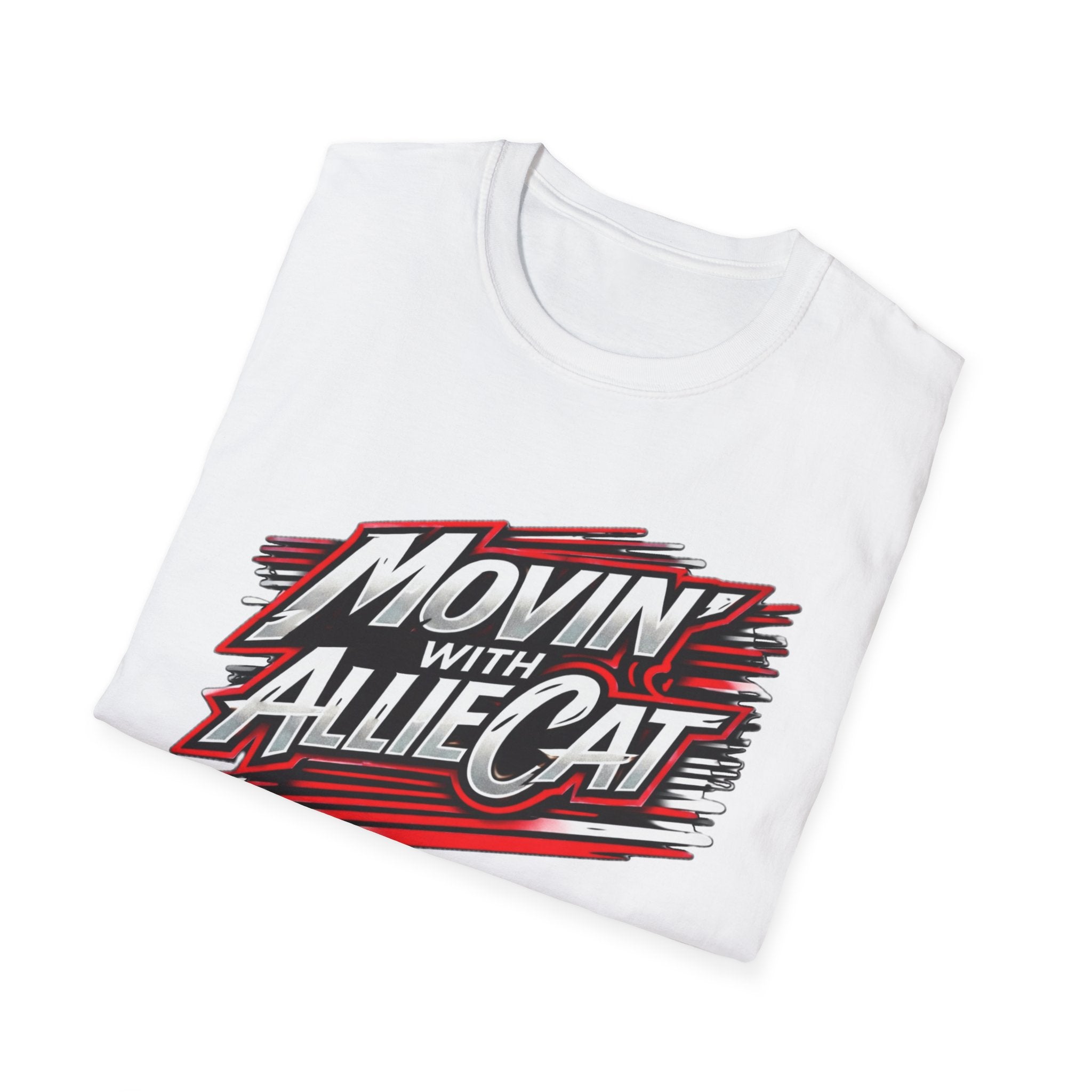 Movin' with Allie Cat T-Shirt — Retro Racing Graphic Tee