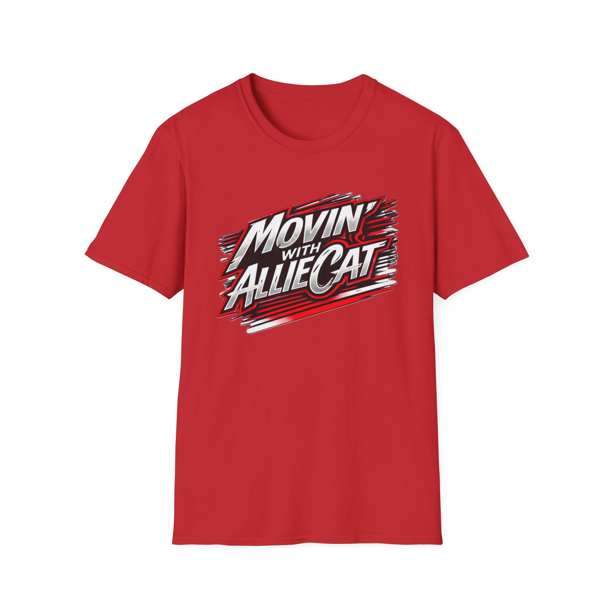 Movin' with Allie Cat T-Shirt — Retro Racing Graphic Tee
