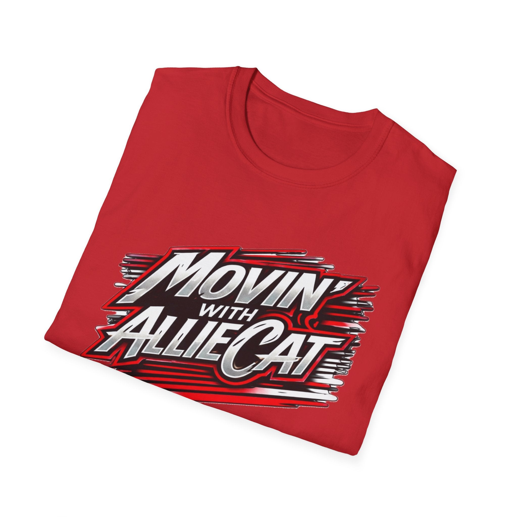 Movin' with Allie Cat T-Shirt — Retro Racing Graphic Tee