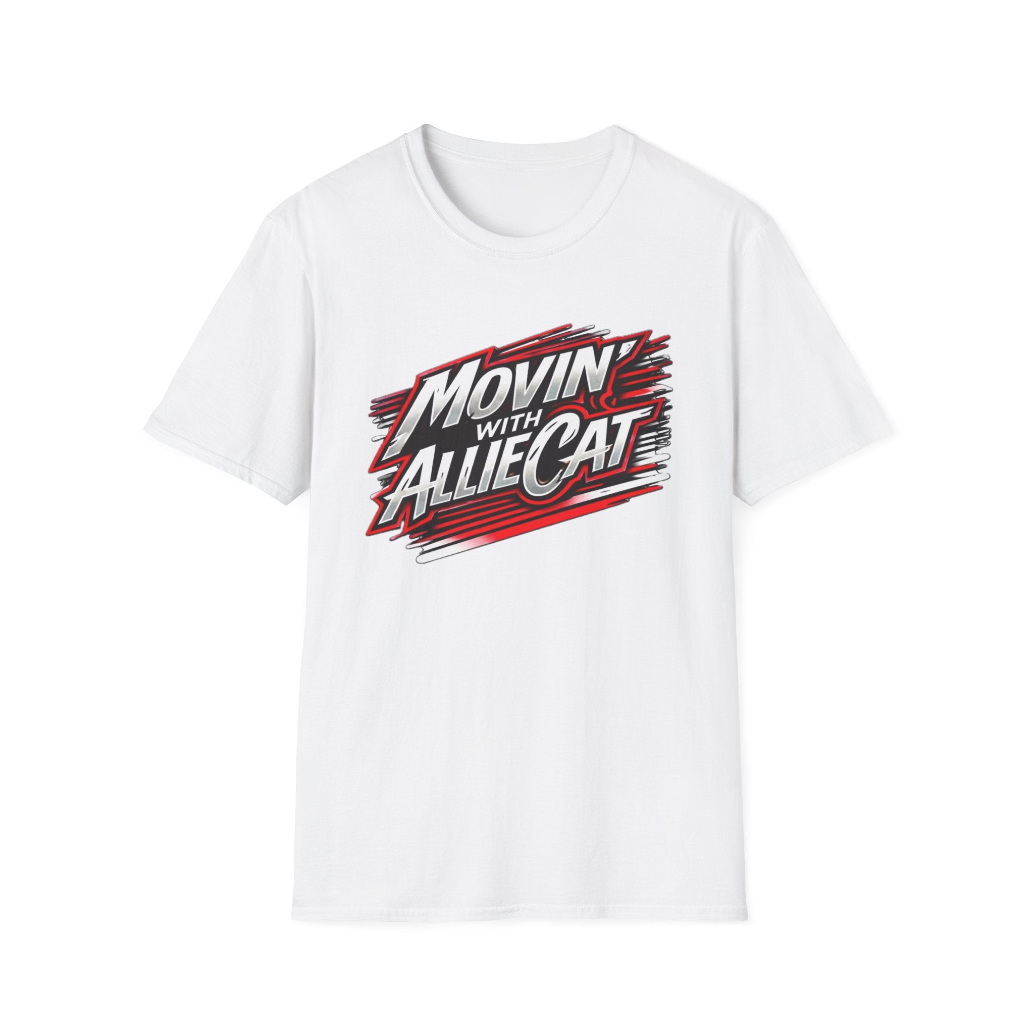 Movin' with Allie Cat T-Shirt — Retro Racing Graphic Tee